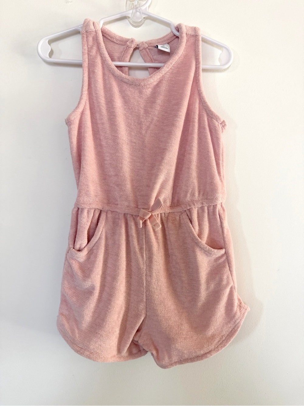 Old Navy Pink Terry Sleeveless Romper